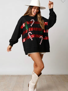 Cocktails and Candy Canes Sweater