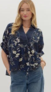 Navy Ocean Top