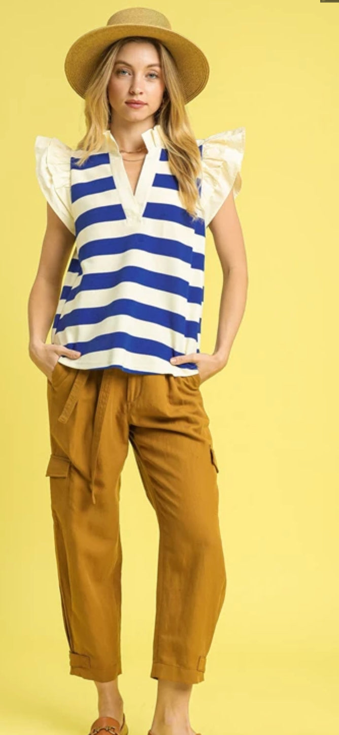 Royal Stripes Top