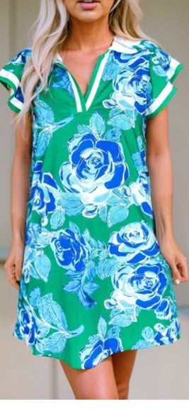 Blue Bloom Dress