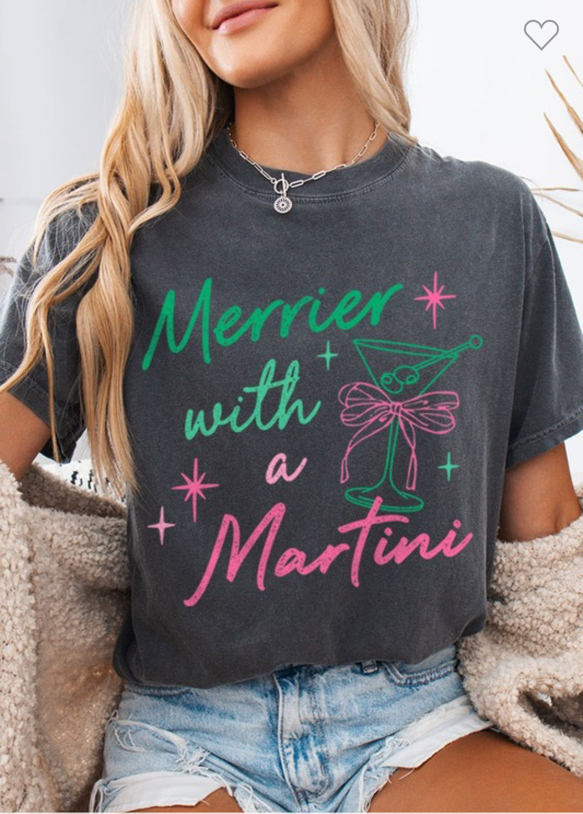 Merrier with a Martini Tee