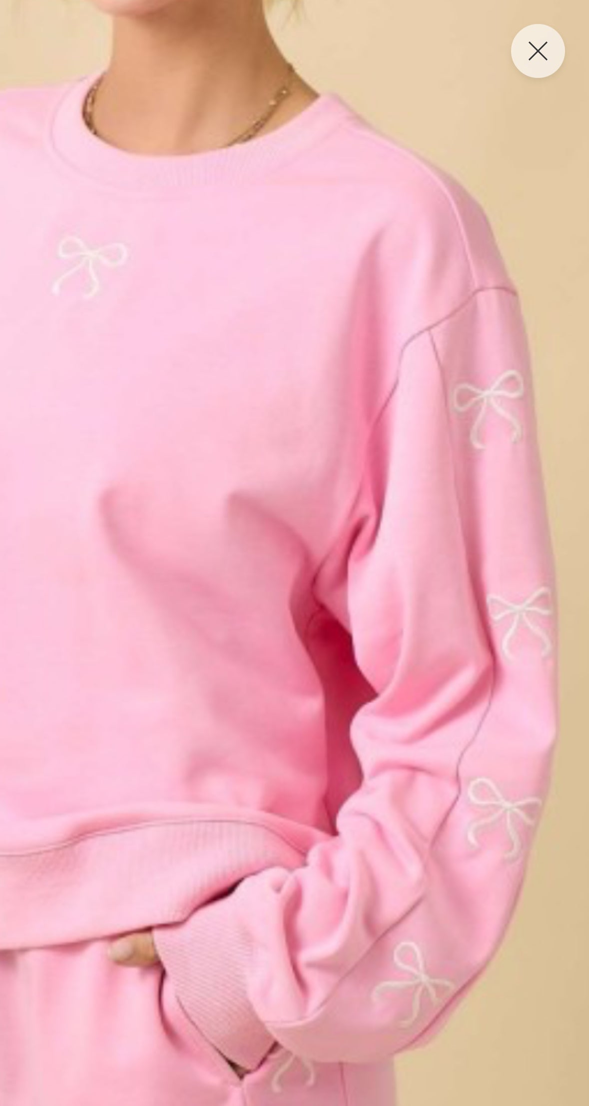 Bows in Pink Sweater