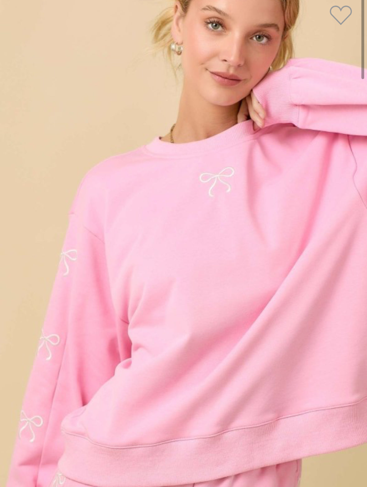 Bows in Pink Sweater